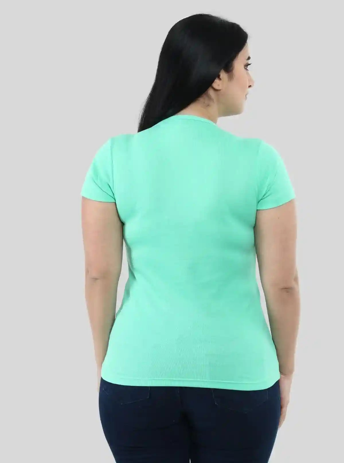 Women’s Light Green V-Neck Short Sleeve Cotton Jersey T-Shirt by Boer and Fitch | Buy Online at  Boer and Fitch