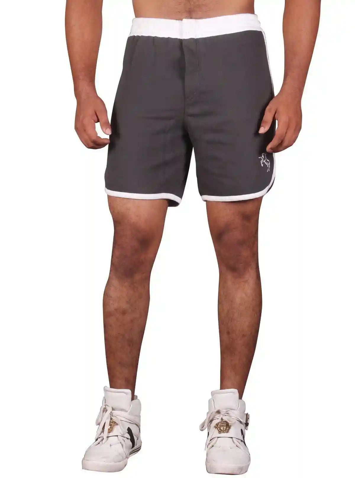 Boer and Fitch Men’s White Band Fleece Shorts – Comfortable Casual Wear | Buy Online at  Boer and Fitch