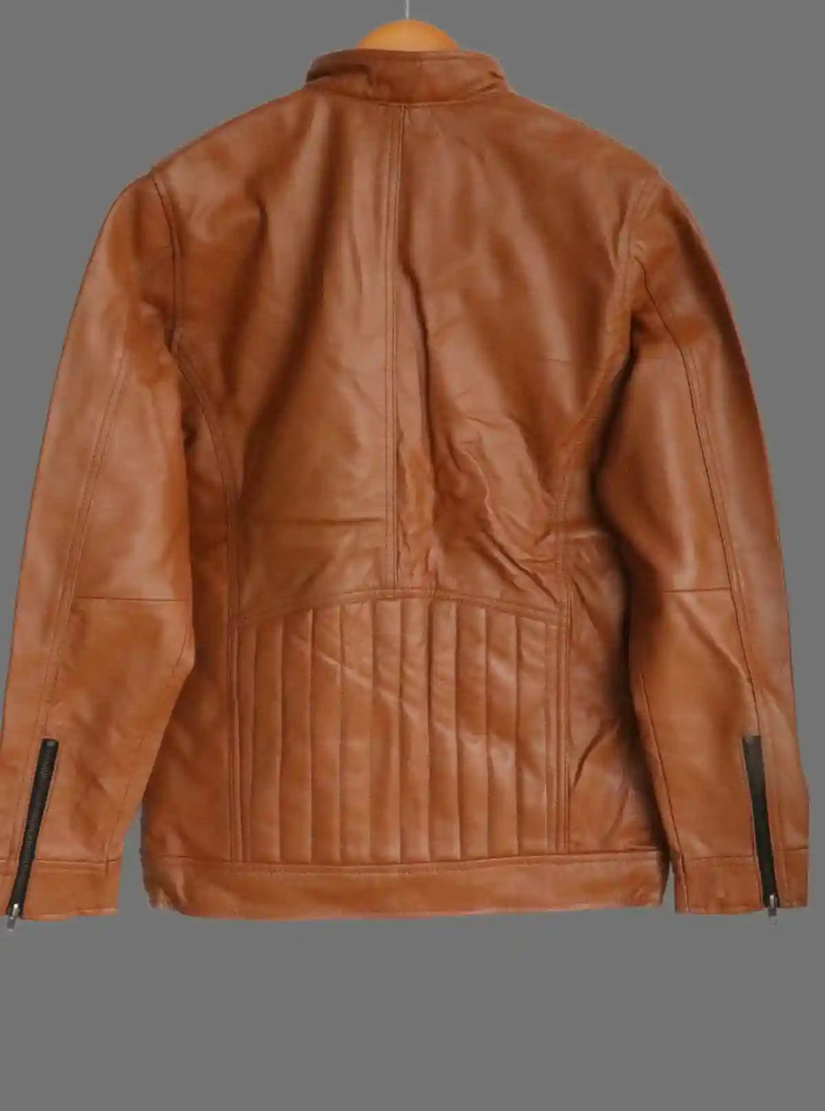 Tan Leather Jacket for Men – Classic Biker & Casual Style by Boer and Fitch | Buy Online at  Boer and Fitch