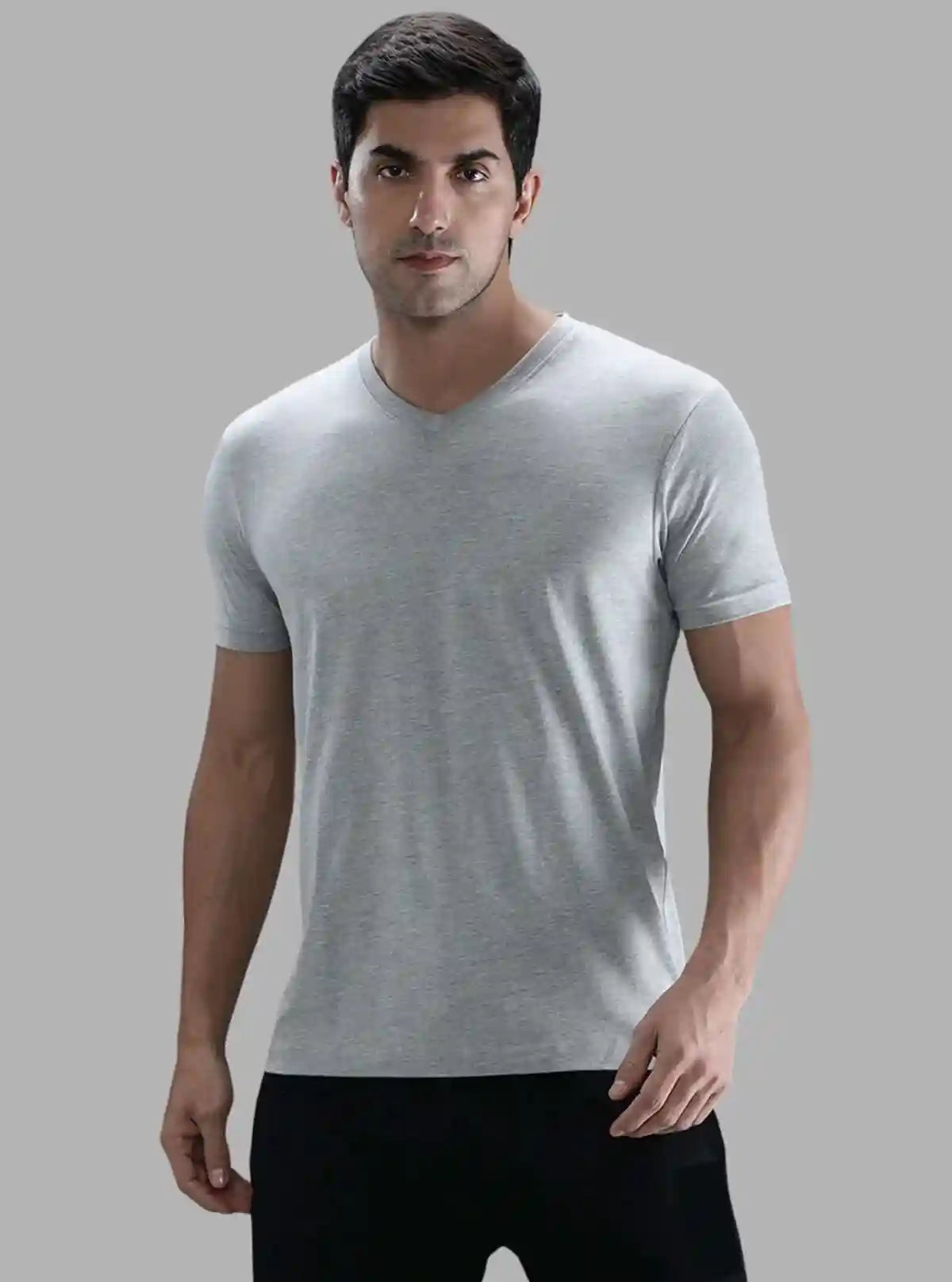 Boer and Fitch Men’s Grey Melange Crew Neck T-Shirt with Be Wild Back Print from Boer and Fitch | Buy Online at gep32c-qs.myshopify.com