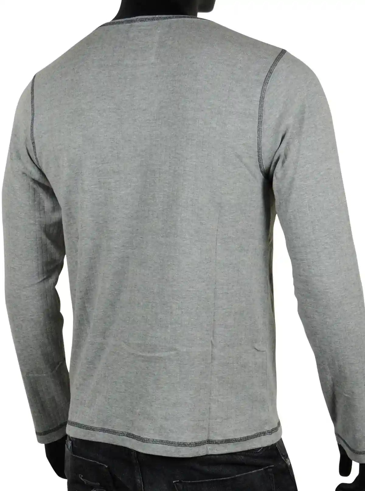 Grey Melange Henley T-Shirt for Men – Casual Comfort by Boer and Fitch | Buy Online at gep32c-qs.myshopify.com