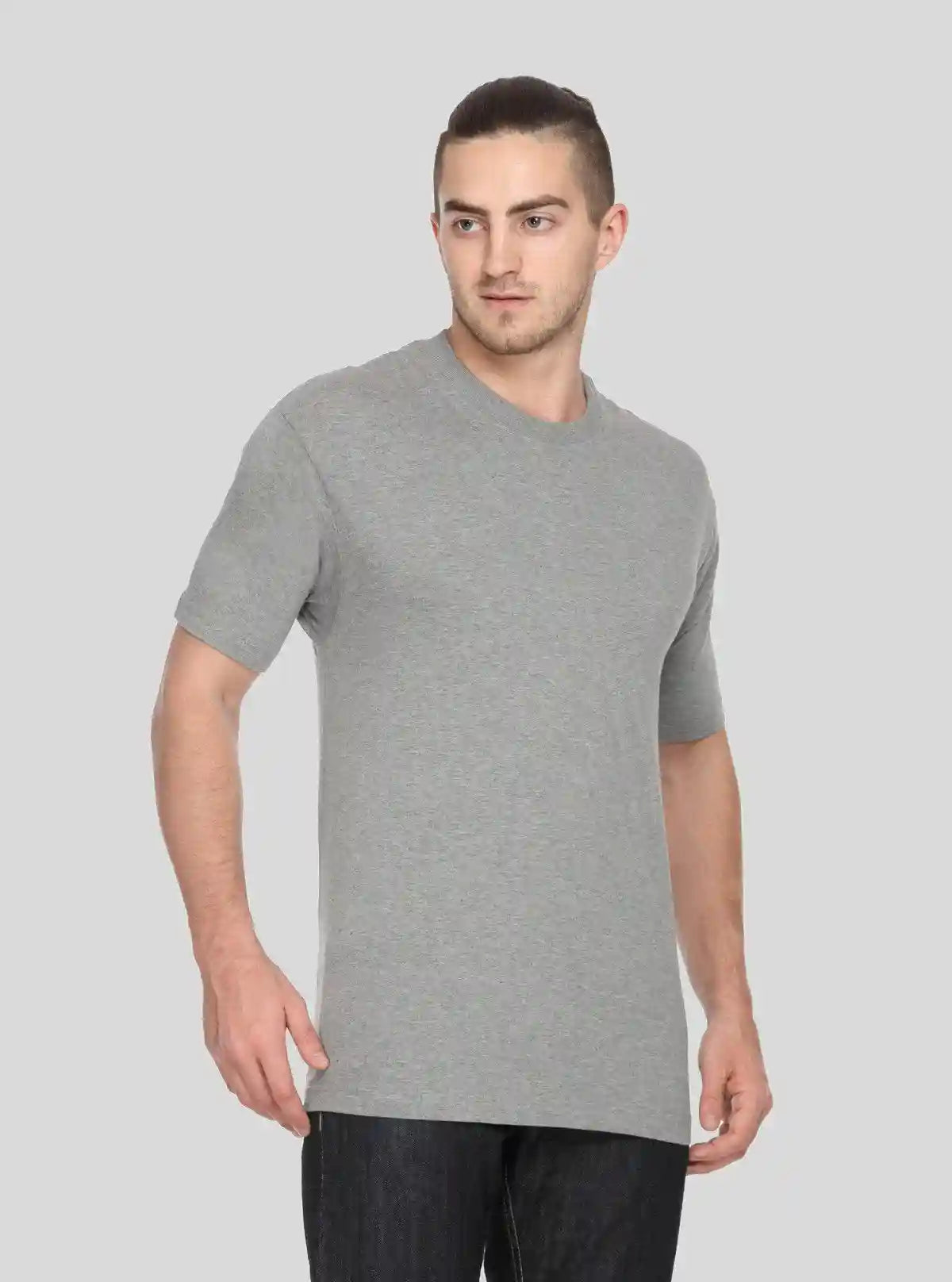 Men’s Dark Melange Printed T-Shirt – Modern Comfort & Graphic Style | Buy Online at  Boer and Fitch