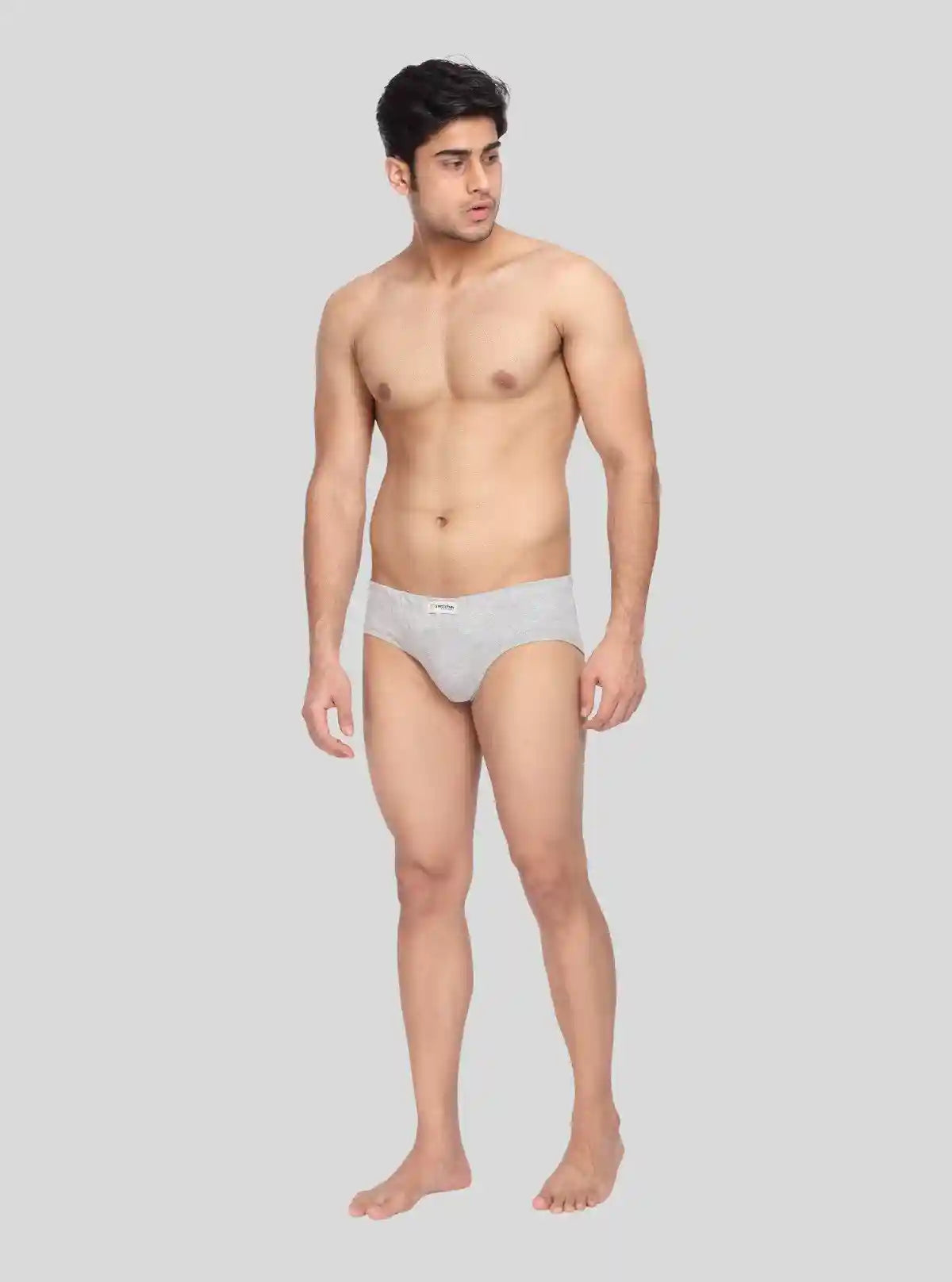 Men's Grey Classic Fit Briefs – Pack of 2 | Buy Online at  Boer and Fitch