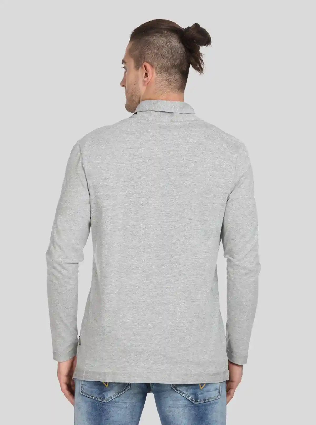 Men’s Grey Melange Cardigan – Classic Comfort with a Modern Edge | Buy Online at  Boer and Fitch