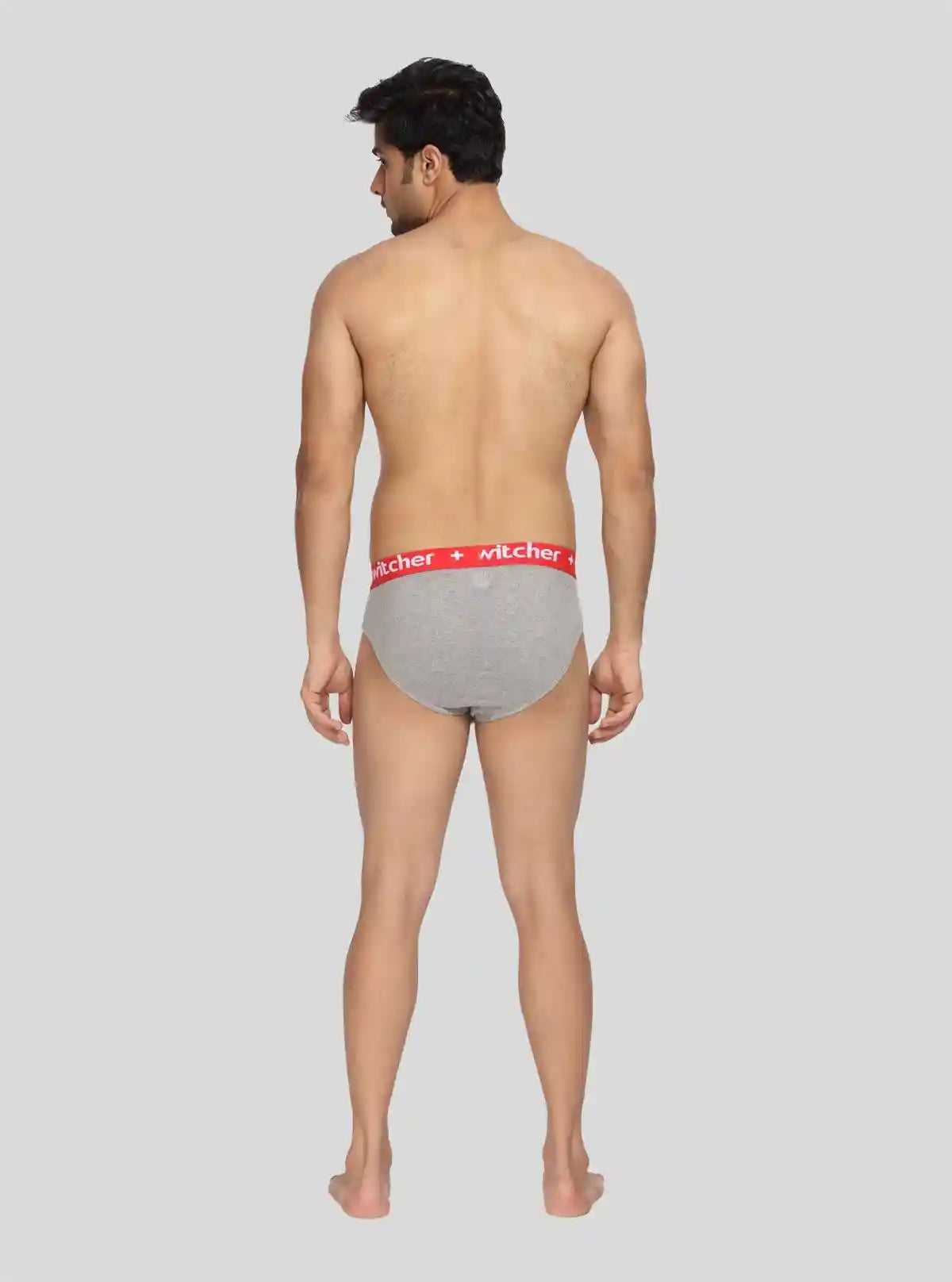 Men’s Grey Melange Modern Banded Brief – Stretch Cotton Fit | Buy Online at  Boer and Fitch