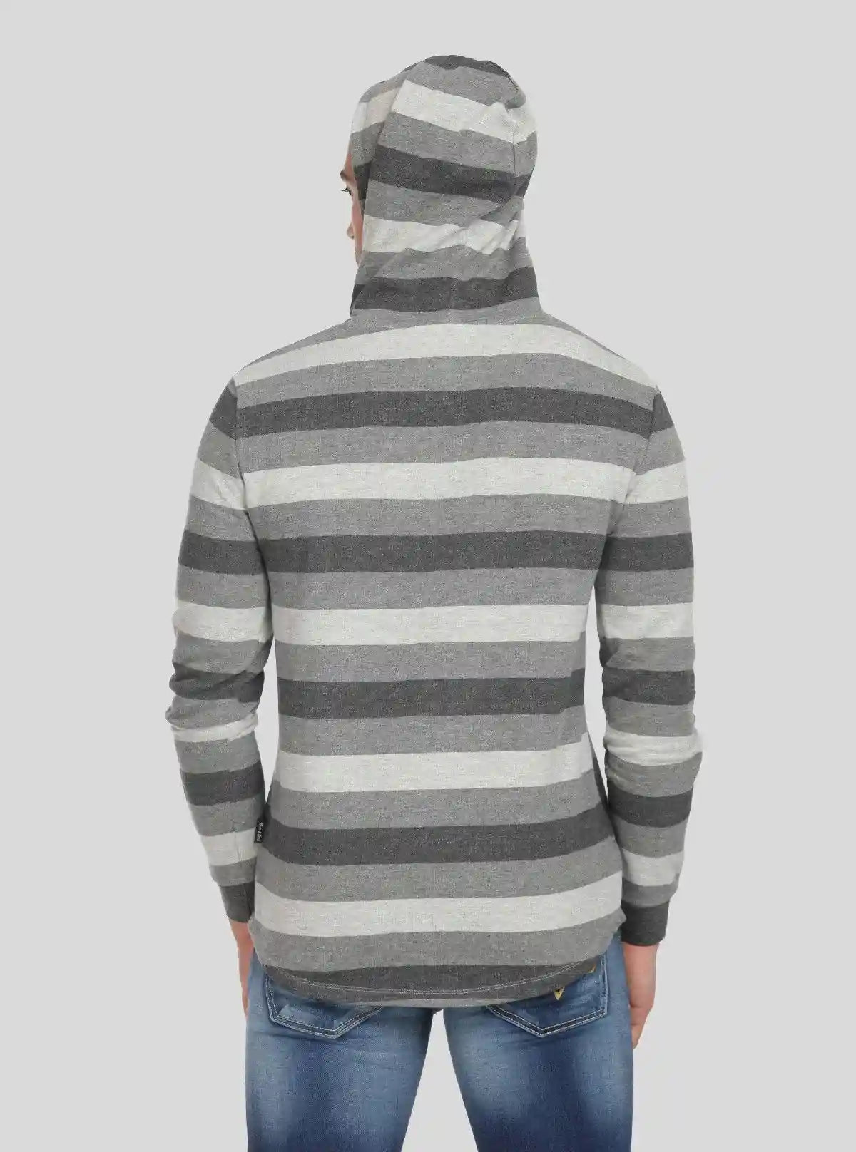 Men’s Melange Striped Hoodie – Textured Look, Modern Striped Comfort | Buy Online at  Boer and Fitch