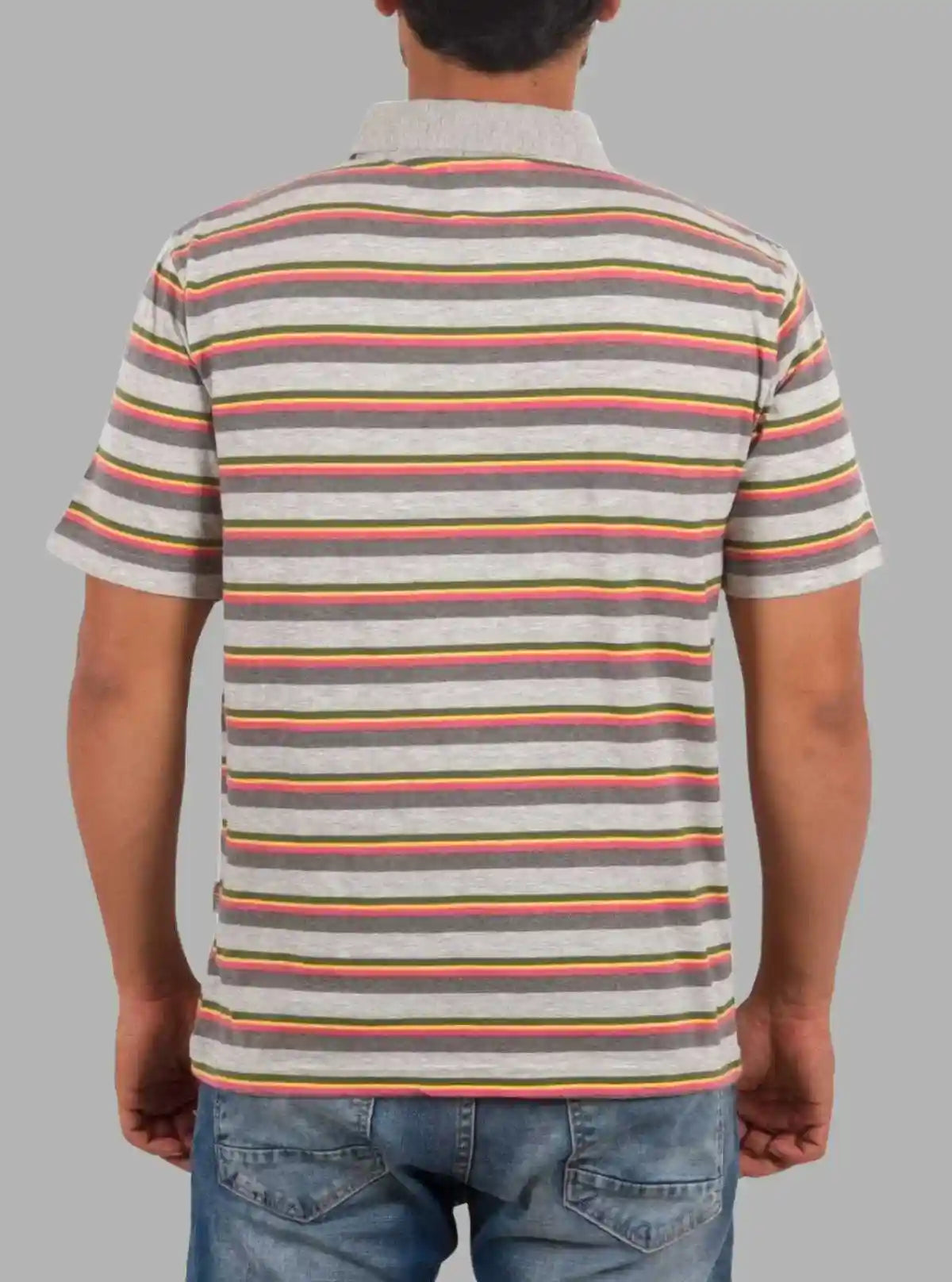 Multi Striped Polo T-Shirt for Men – Stylish Cotton Polo by Boer and Fitch | Buy Online at  Boer and Fitch