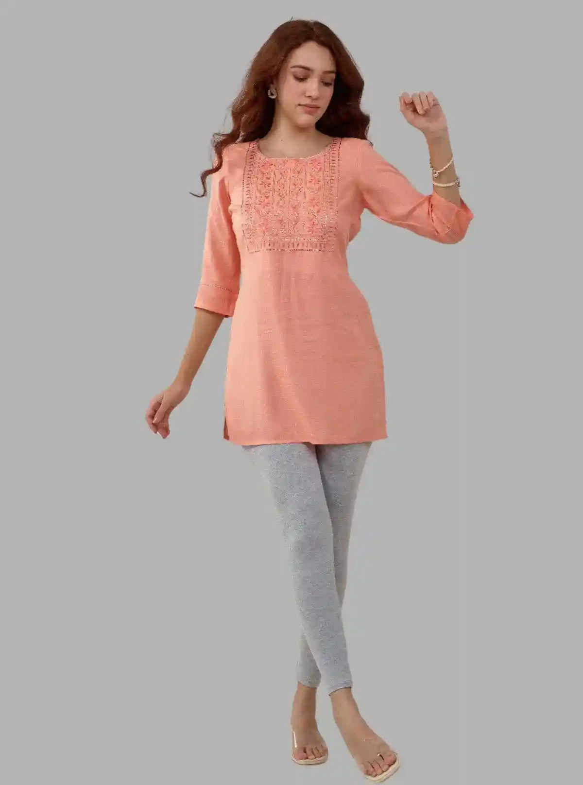 Women's Grey Melange Ankle Legging – Cotton Elastane Jersey by Boer & Fitch | Buy Online at  Boer and Fitch