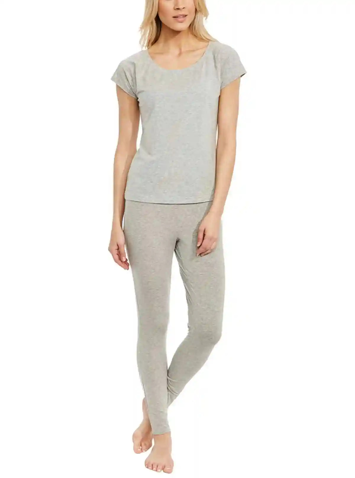 Women’s Grey Melange Cotton Jersey Pyjama Pant – Soft, Cozy & Breathable | Buy Online at  Boer and Fitch
