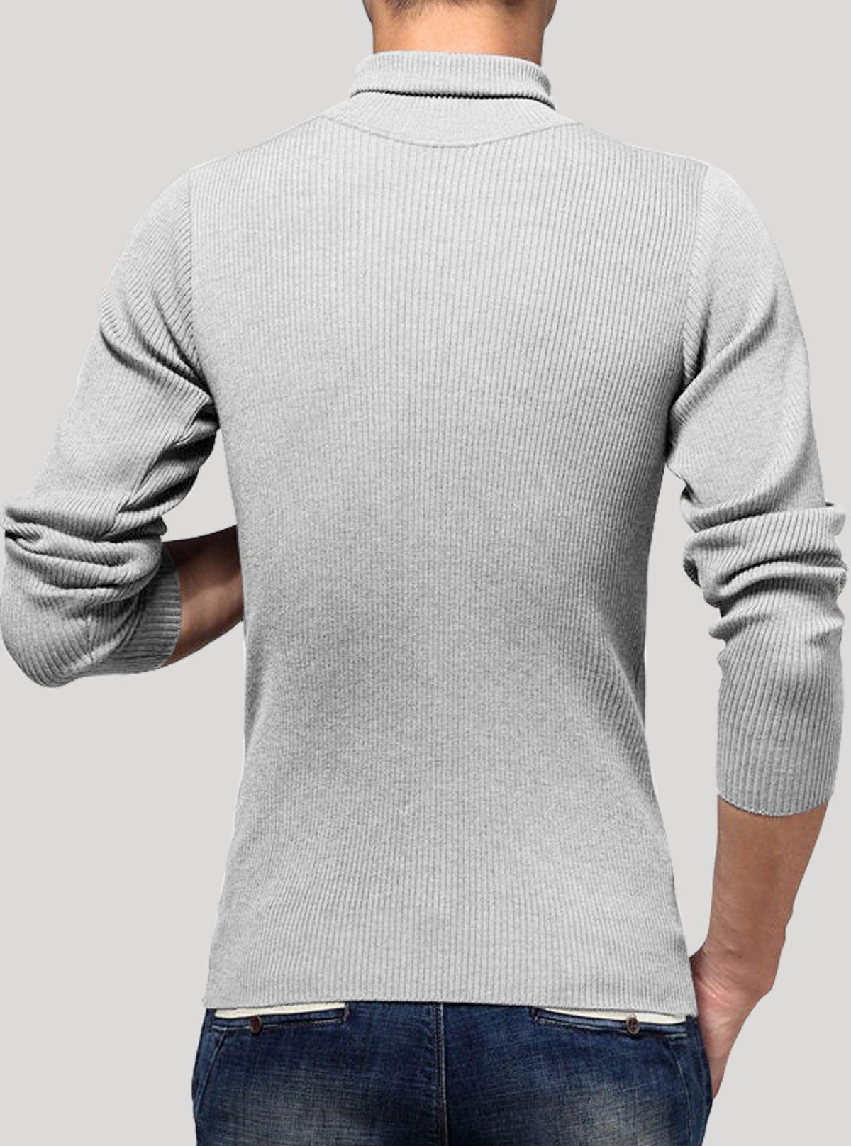 Grey Melange Turtle Neck Sweatshirt for Men – Boer and Fitch - Boer and Fitch