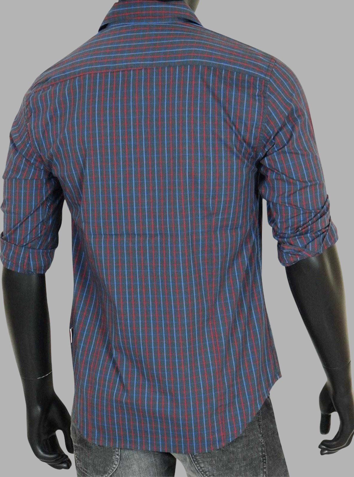 Grey Multi - Color Checked Slim Fit Full Sleeve Shirt for Men – Casual & Smart by Boer and Fitch - Boer and Fitch