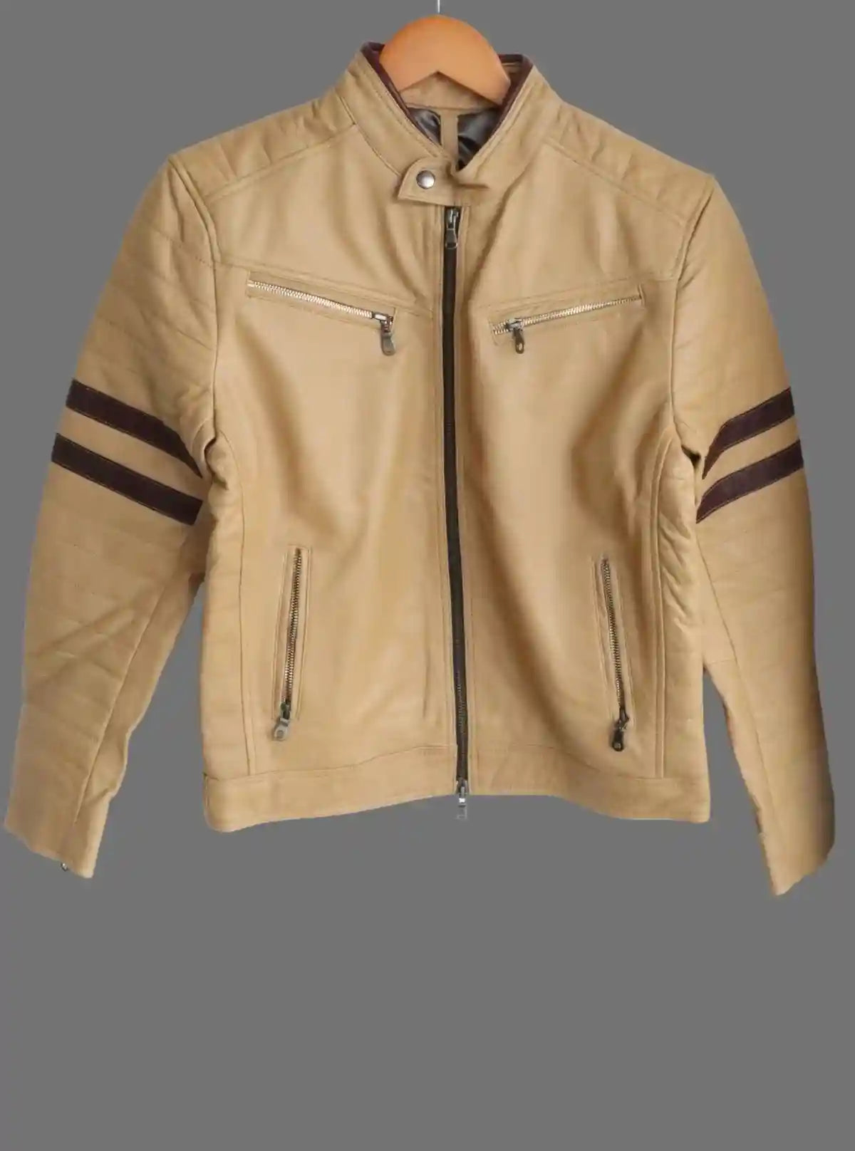 Light Brown Leather Jacket for Men – Classic Casual by Boer and Fitch | Buy Online at  Boer and Fitch