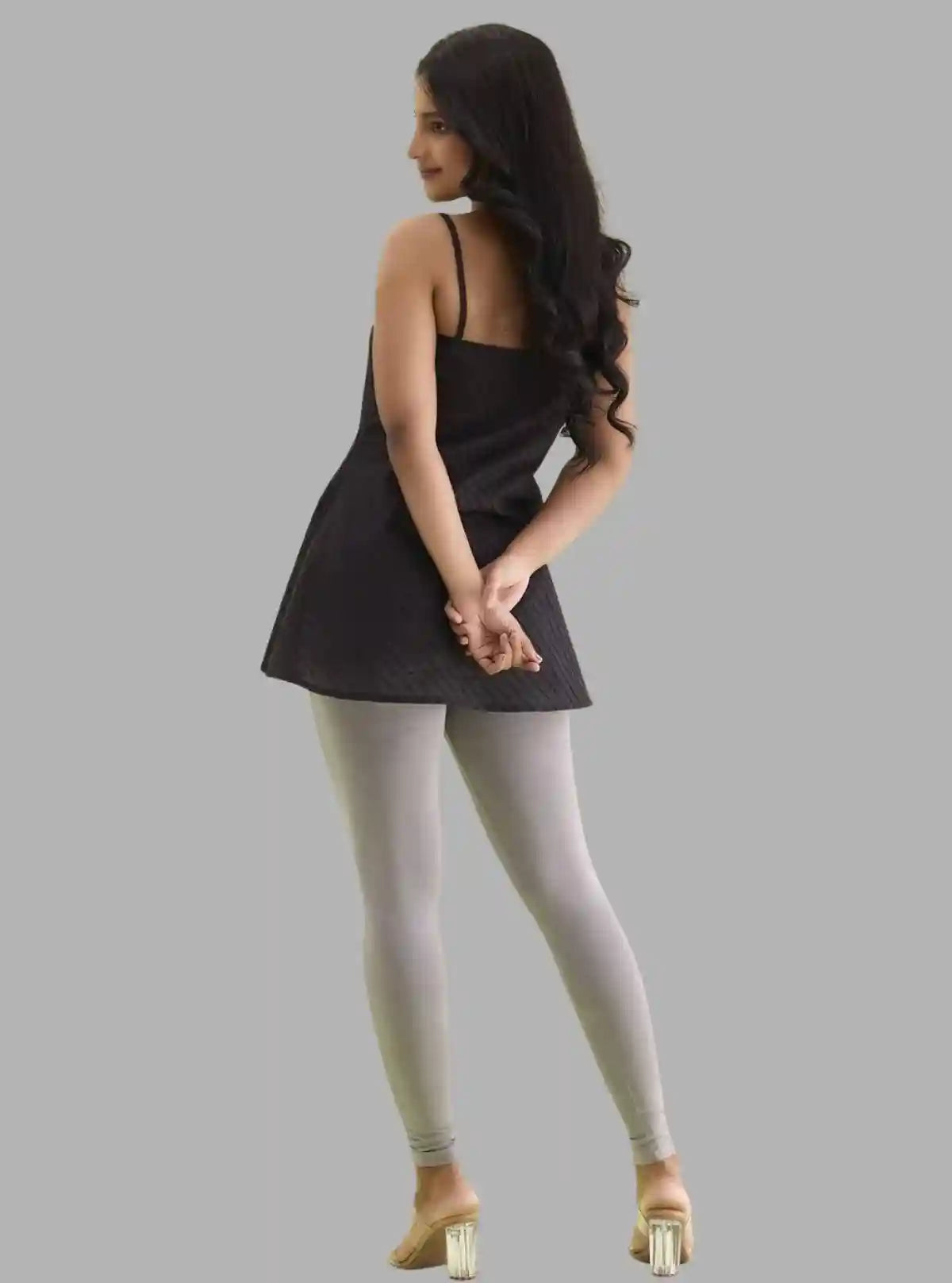 Women's Grey Ankle Legging – Cotton Elastane Feather-Touch Jersey by Boer & Fitch | Buy Online at  Boer and Fitch