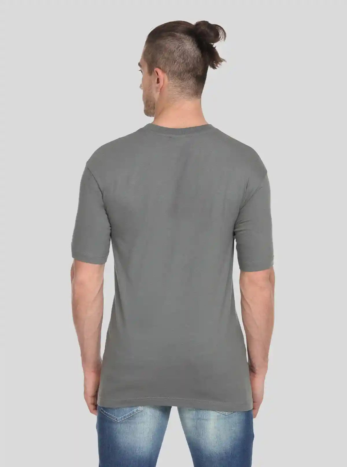Men's Dark Grey Basic Crew Neck T-Shirt – Timeless Neutral, Everyday Fit | Buy Online at  Boer and Fitch