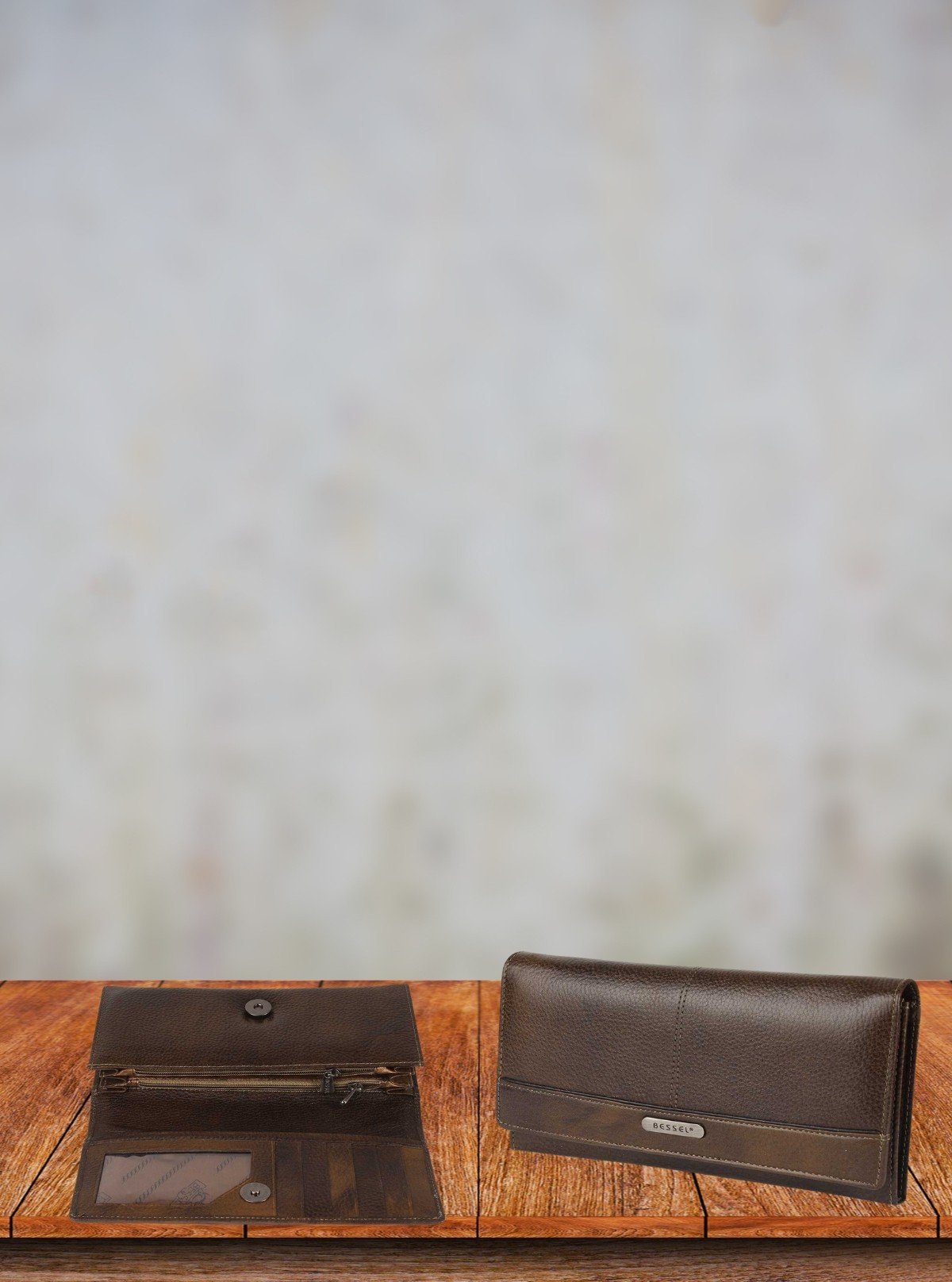 Light Brown Soft Leather Clutch Wallet – Elegant & Functional Accessory - Boer and Fitch