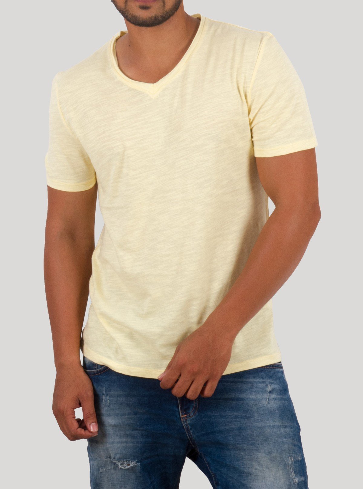 Light Yellow Men's Slub Jersey T-Shirt – Boer and Fitch - Boer and Fitch