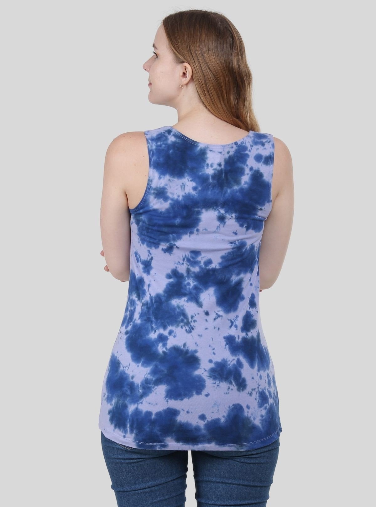Lilac Sleeveless Tie and Dye Top - Boer and Fitch
