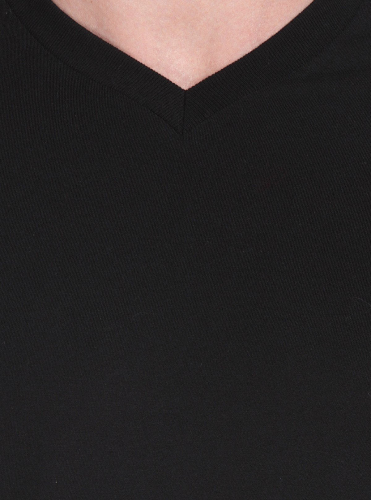 Men’s Black Basic V - Neck T-Shirt – Classic Everyday Comfort Cotton Tee - Boer and Fitch
