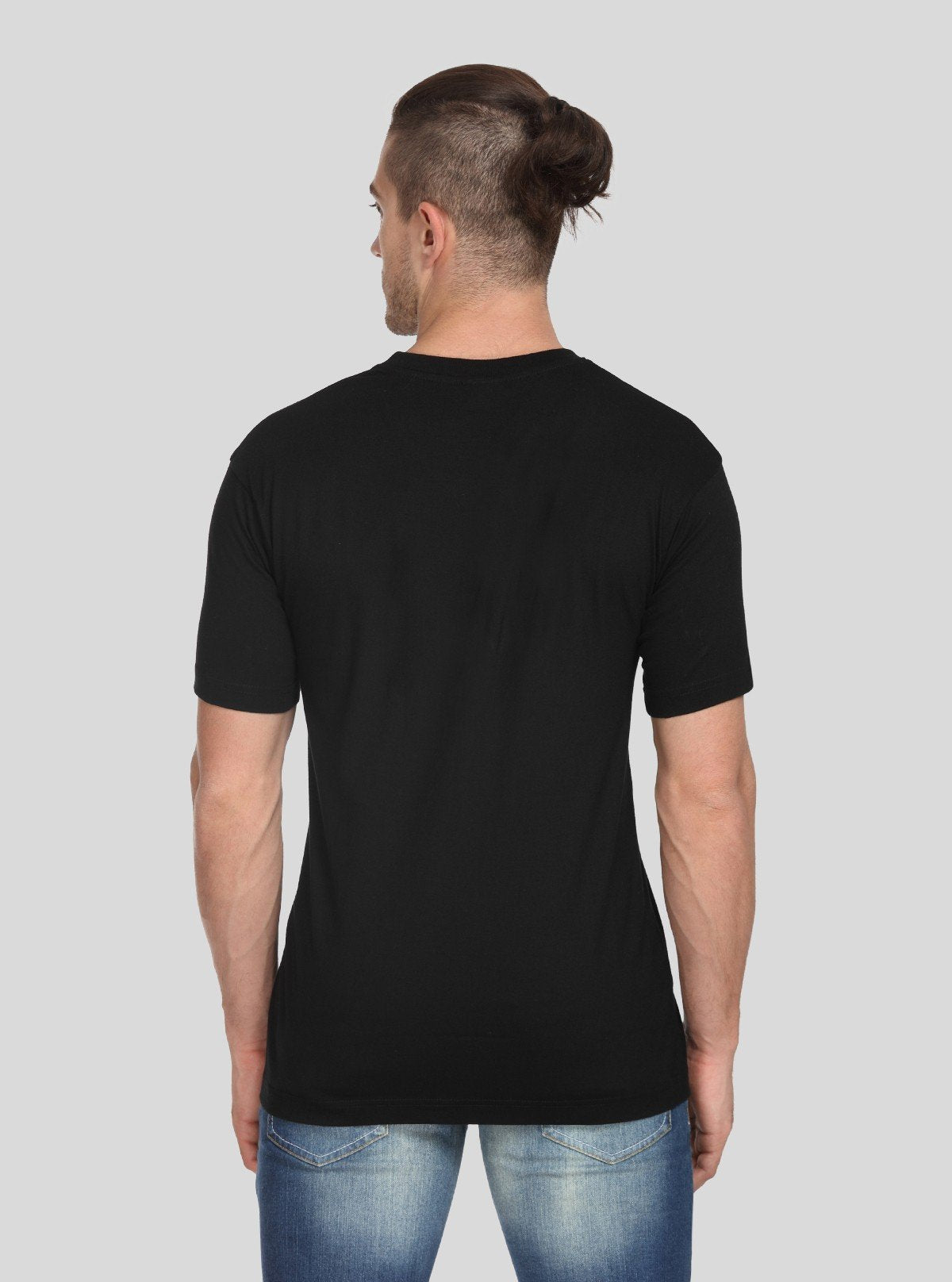 Men’s Black Basic V - Neck T-Shirt – Classic Everyday Comfort Cotton Tee - Boer and Fitch