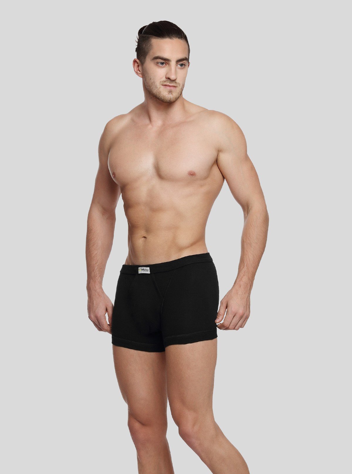 Men’s Black Inner Banded Trunk – Premium Cotton Support & Sleek Style - Boer and Fitch