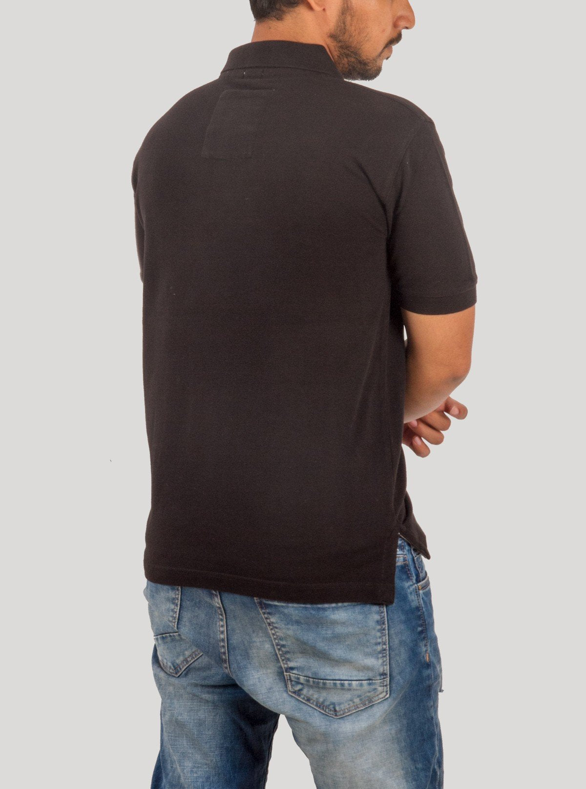 Men’s Black Pique Cotton Polo T-Shirt – Classic Casual Wear by Boer and Fitch - Boer and Fitch