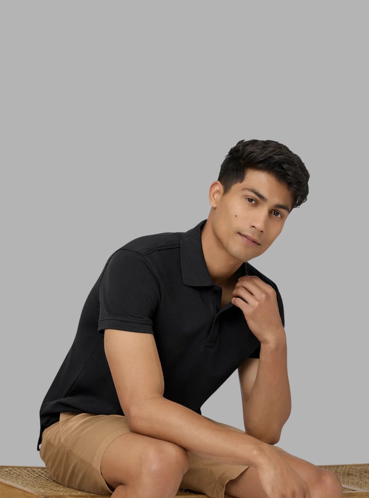 Men’s Black Pique Polo T-Shirt – Classic Fit, Premium Cotton Elegance - Boer and Fitch