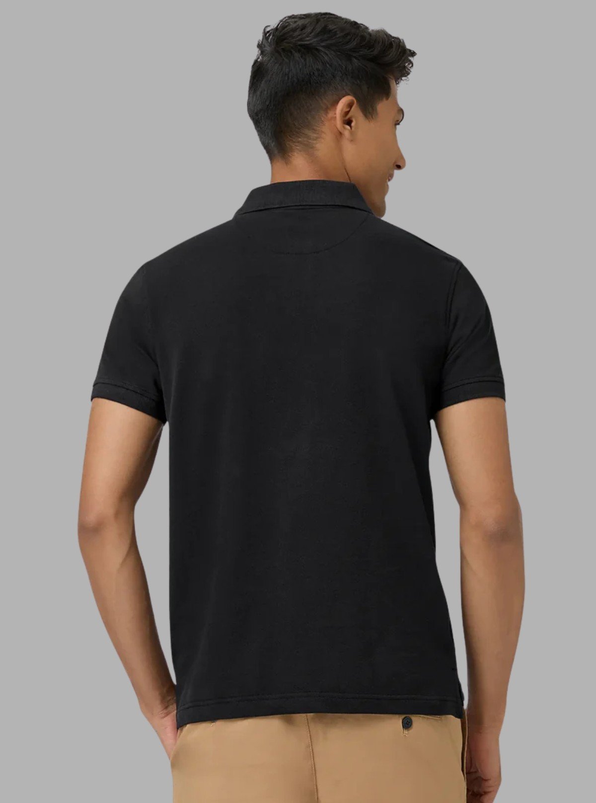 Men’s Black Pique Polo T-Shirt – Classic Fit, Premium Cotton Elegance - Boer and Fitch