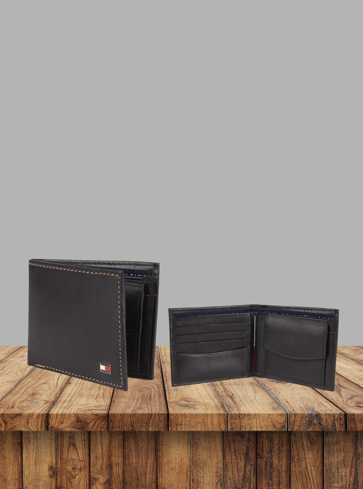 Men’s Black Stitched Designer Leather Wallet by Boer and Fitch – Elegant & Durable - Boer and Fitch