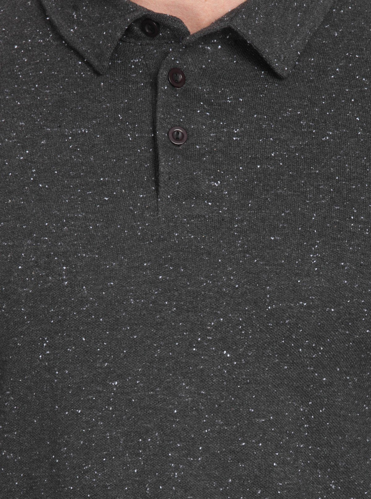 Men’s Black Textured Long Sleeve Polo T-Shirt – Premium Comfort & Style - Boer and Fitch