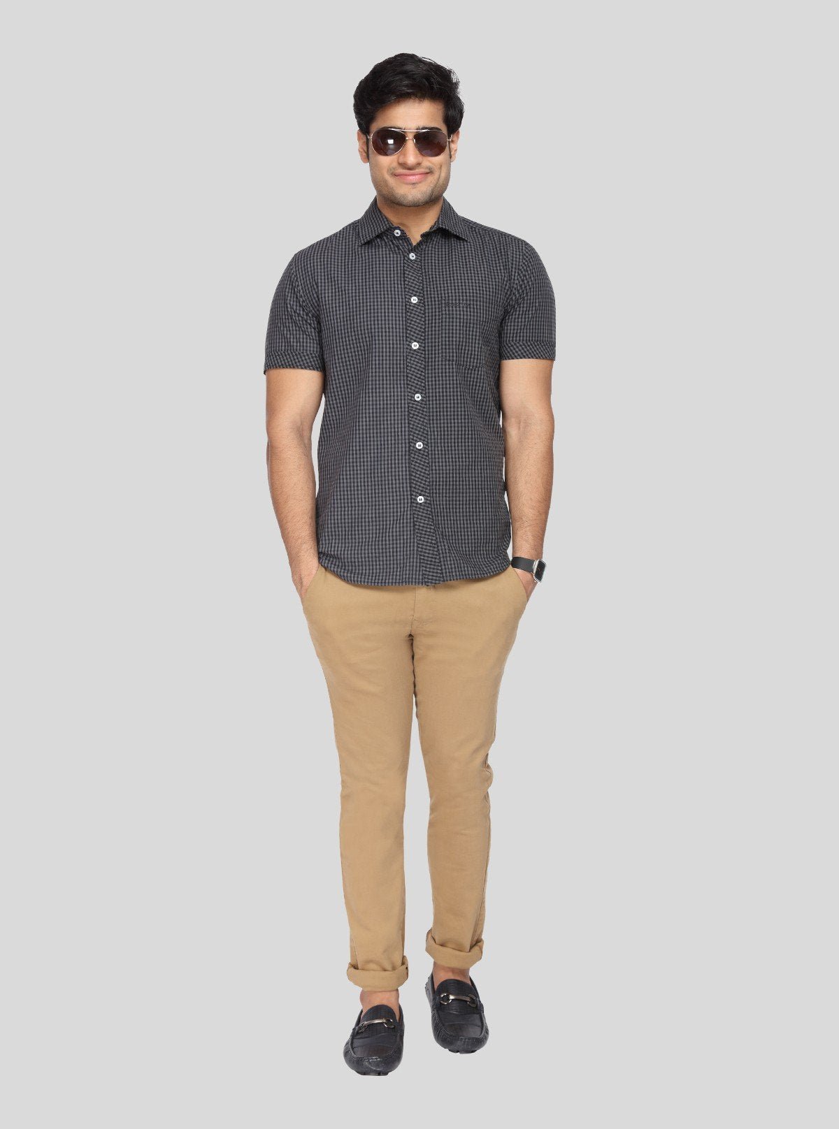 Men's Black Textured Shirt – Sleek, Modern & Effortlessly Sophisticated - Boer and Fitch