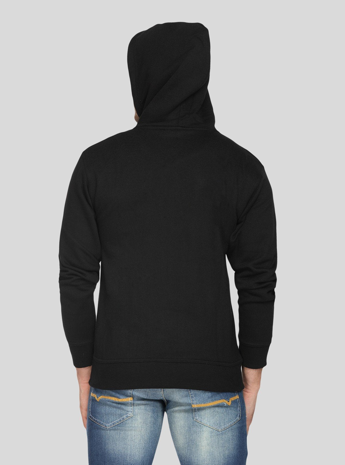 Men’s Black Zipper Hoodie – Classic Zip - Up with Urban Edge & Comfort - Boer and Fitch