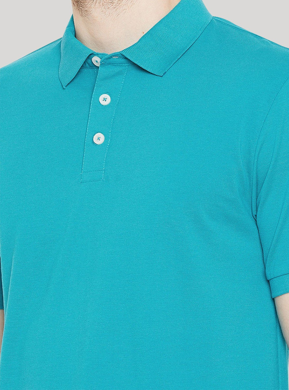 Men’s Blue Bay Polo T-Shirt with Collar & Cuff | 100% Cotton Piqué Knit | Boer & Fitch - Boer and Fitch