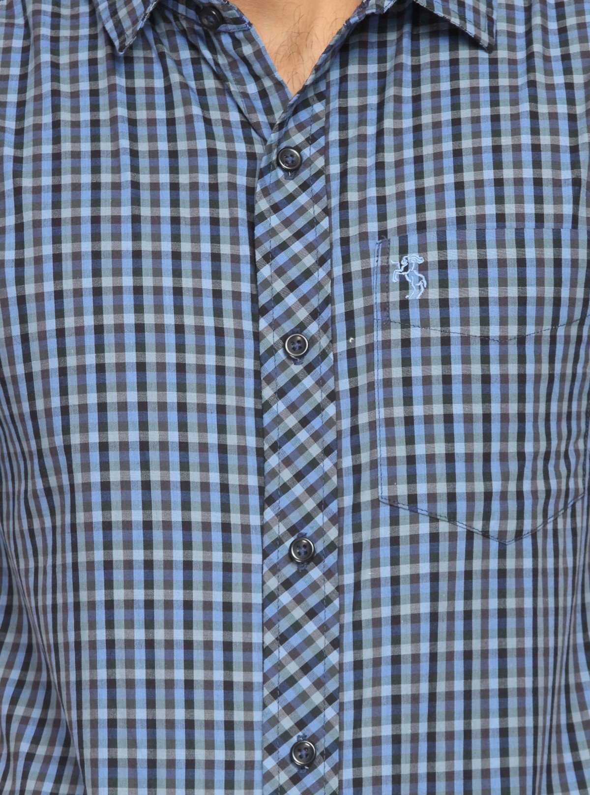 Men's Blue Casual Shirt – Fresh, Comfortable & Everyday Essential Style - Boer and Fitch