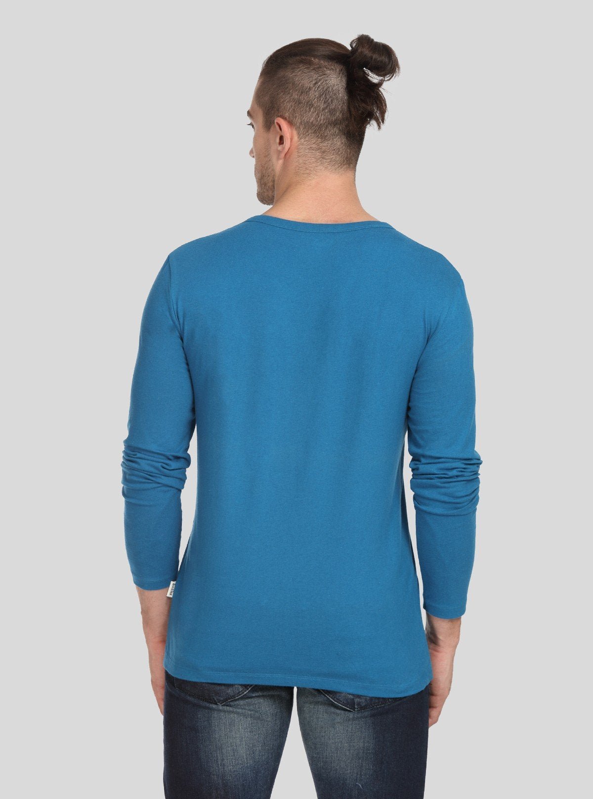 Men’s Blue Slim Fit Henley T-Shirt – Smart, Sleek & Comfortable - Boer and Fitch