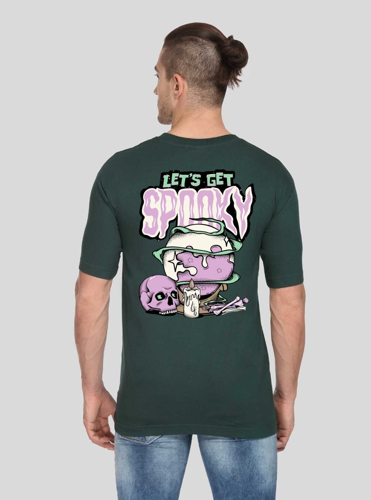 Men’s Bottle Green Printed T-Shirt – Bold, Stylish & Comfortable - Boer and Fitch