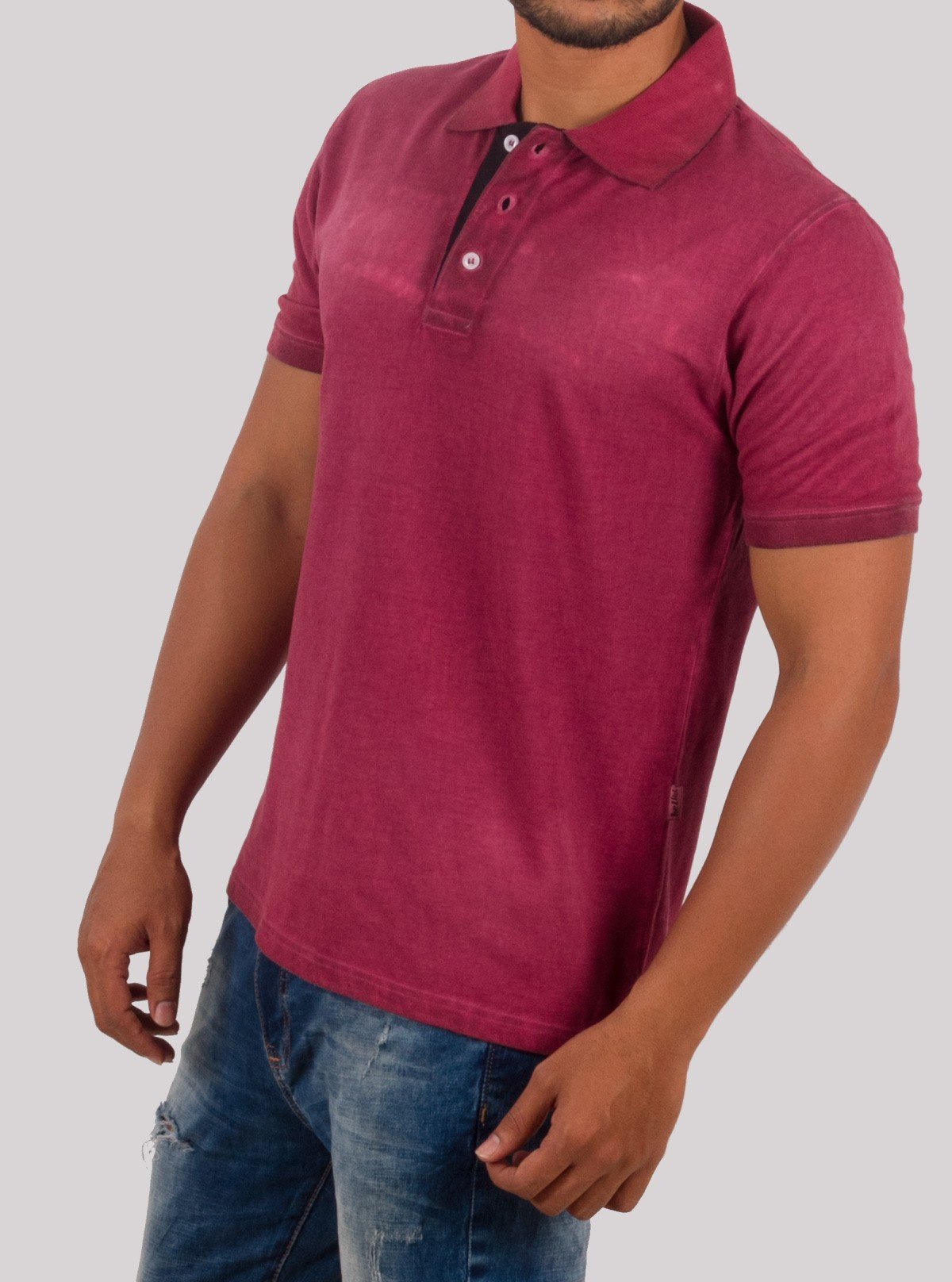 Men’s Burgundy Garment Dyed Polo T-Shirt – Premium Cotton | Boer & Fitch - Boer and Fitch