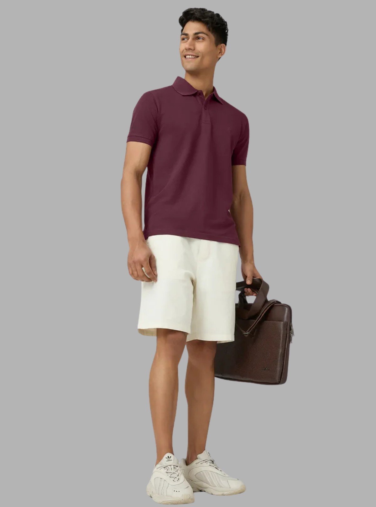 Men’s Burgundy Polo T-Shirt with Collar & Cuff | 100% Cotton Piqué Knit | Boer & Fitch - Boer and Fitch