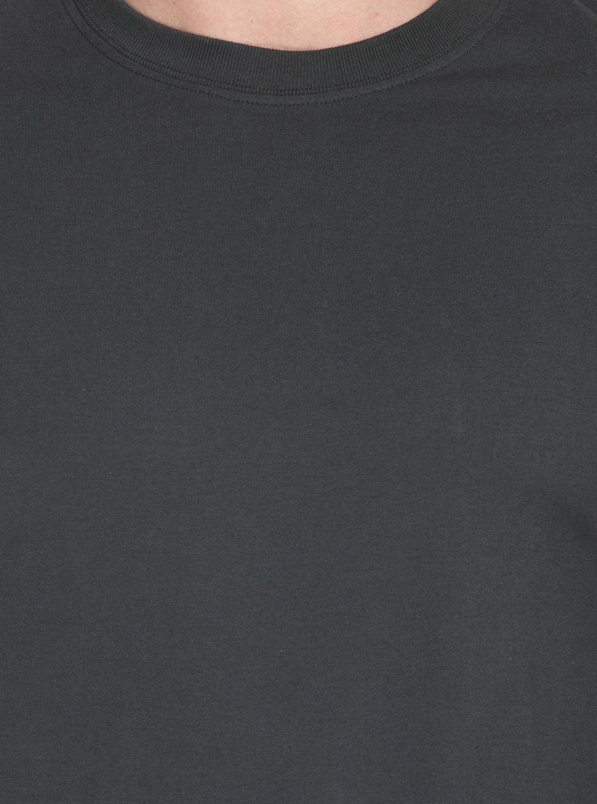 Men's Charcoal Melange Basic Crew Neck T-Shirt – Refined Style & Soft Comfort - Boer and Fitch