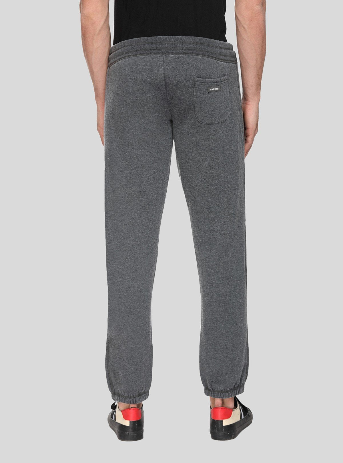 Men’s Charcoal Melange Cuffed Joggers – Sleek, Smart & Comfortable - Boer and Fitch
