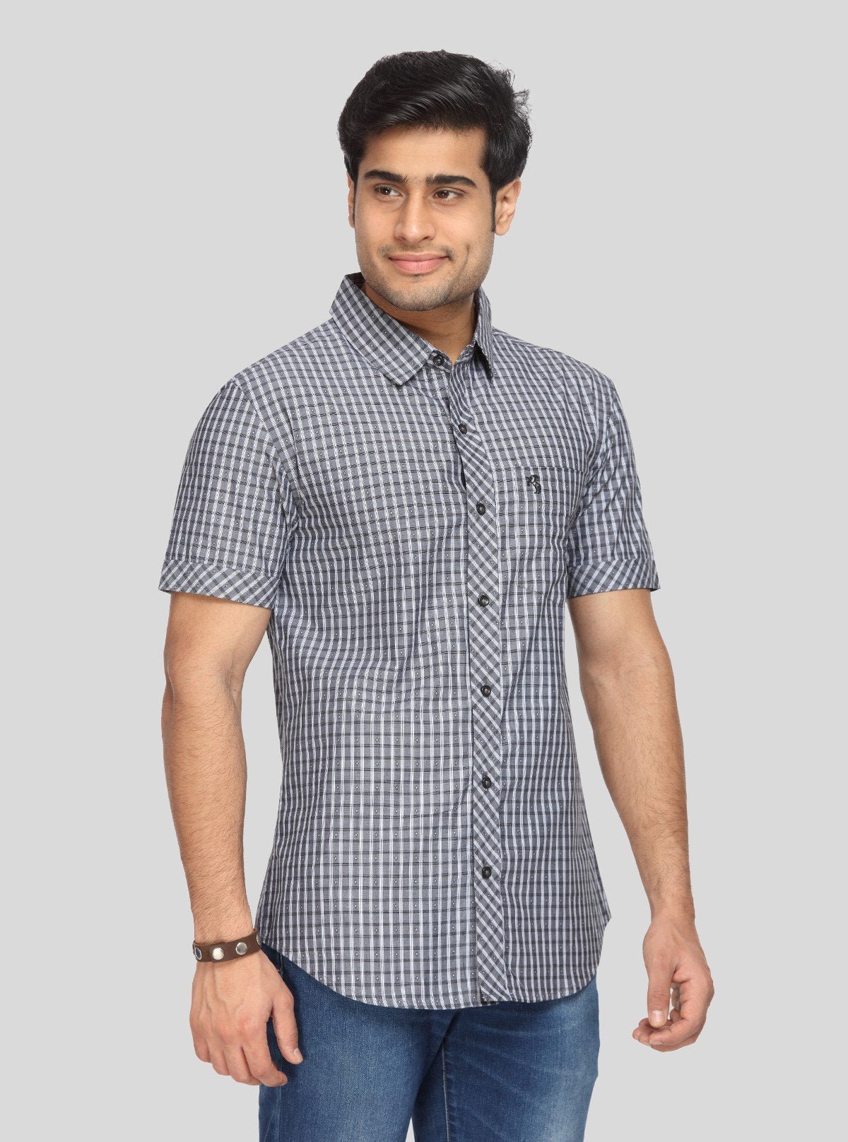 Men's Classic Black Checked Shirt – Timeless Checks for Modern Men - Boer and Fitch