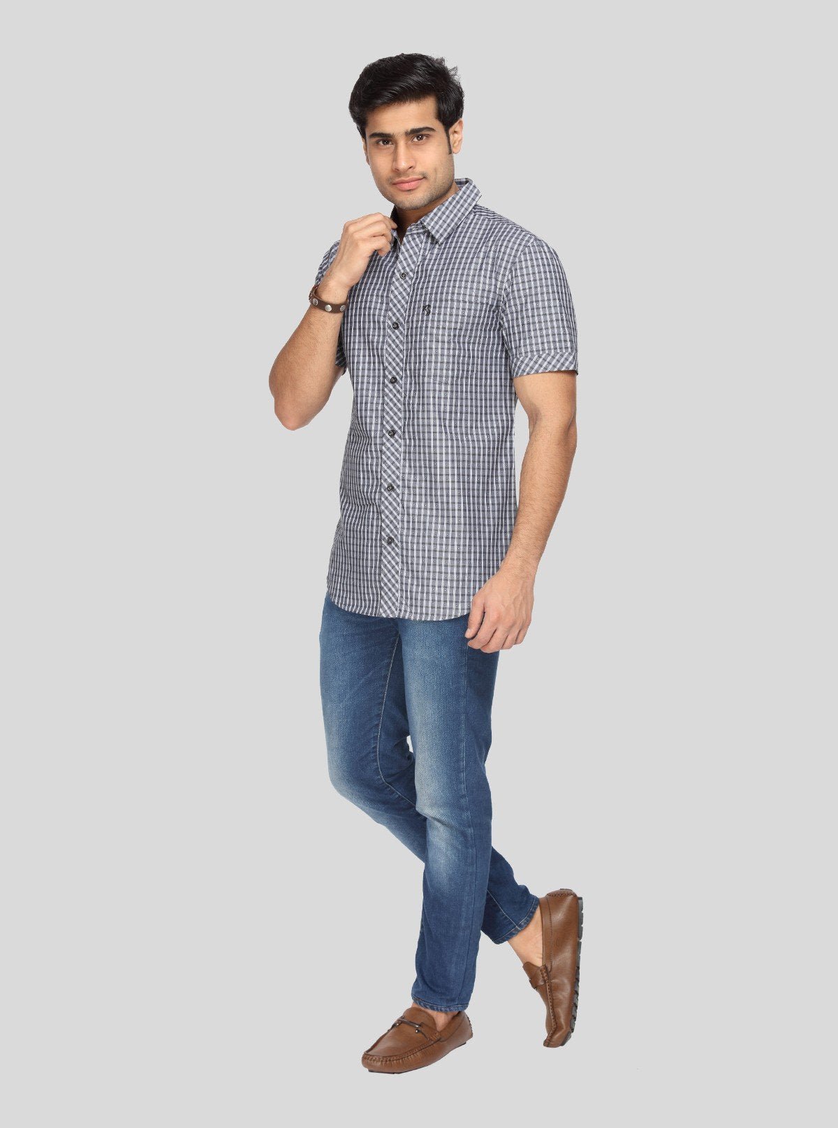 Men's Classic Black Checked Shirt – Timeless Checks for Modern Men - Boer and Fitch