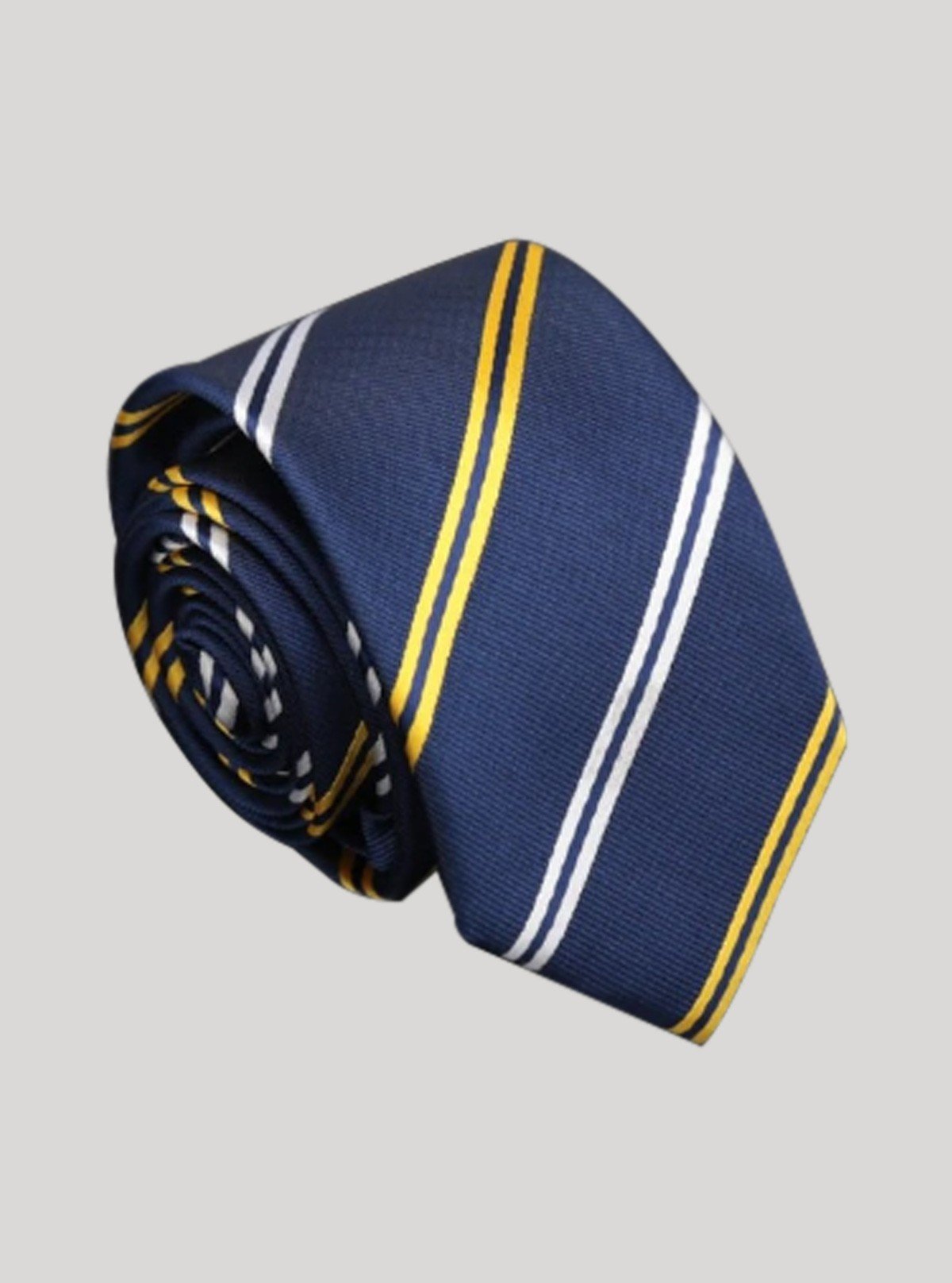 Men’s Classic Blue Striped Tie – Formal & Elegant by Boer and Fitch - Boer and Fitch