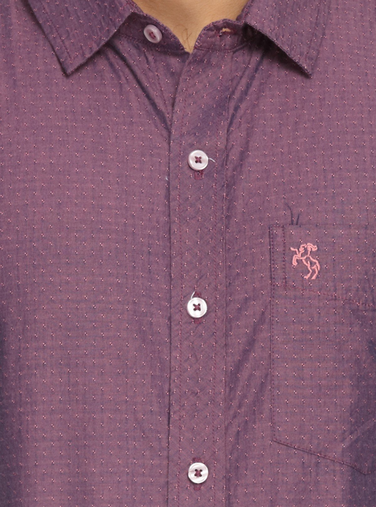 Men's Classic Mulberry Half Sleeve Shirt – Refined Comfort for Everyday - Boer and Fitch