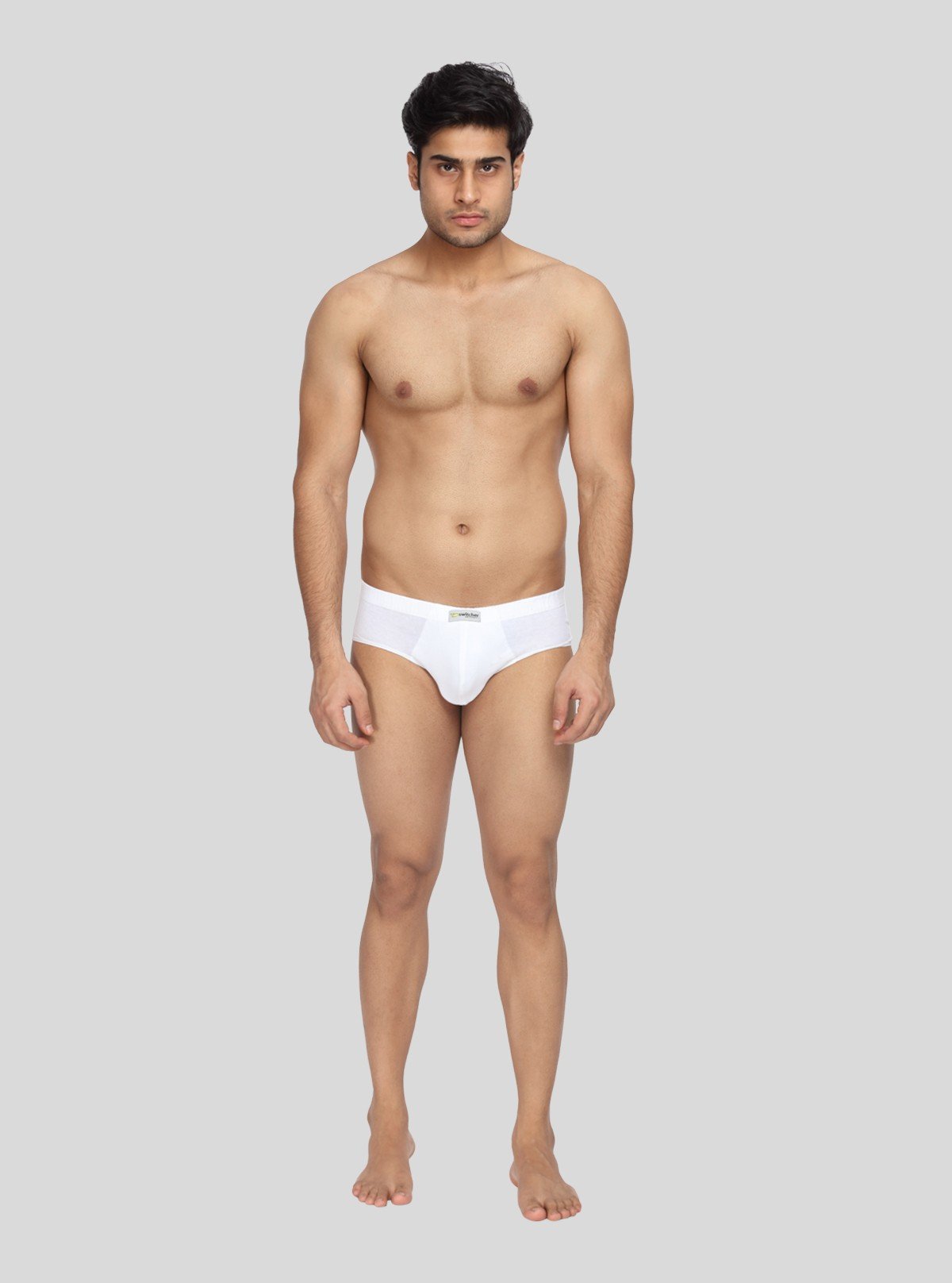 Men’s Classic White Cotton Briefs Pack of 2 – Soft, Breathable Innerwear - Boer and Fitch