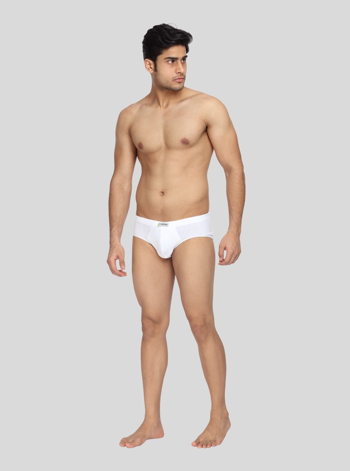 Men’s Classic White Cotton Briefs Pack of 2 – Soft, Breathable Innerwear - Boer and Fitch