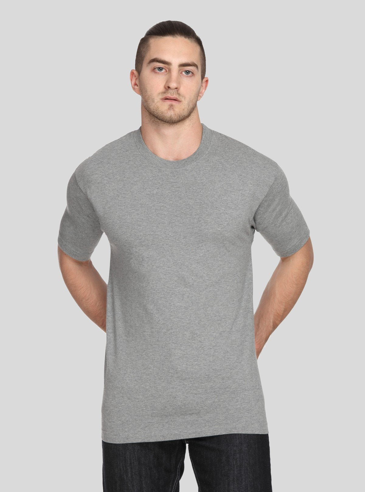 Men’s Dark Melange Printed T-Shirt – Modern Comfort & Graphic Style - Boer and Fitch