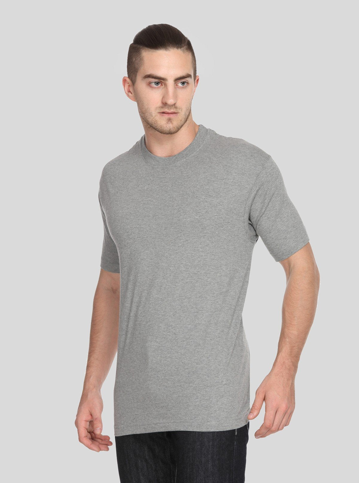 Men’s Dark Melange Printed T-Shirt – Modern Comfort & Graphic Style - Boer and Fitch