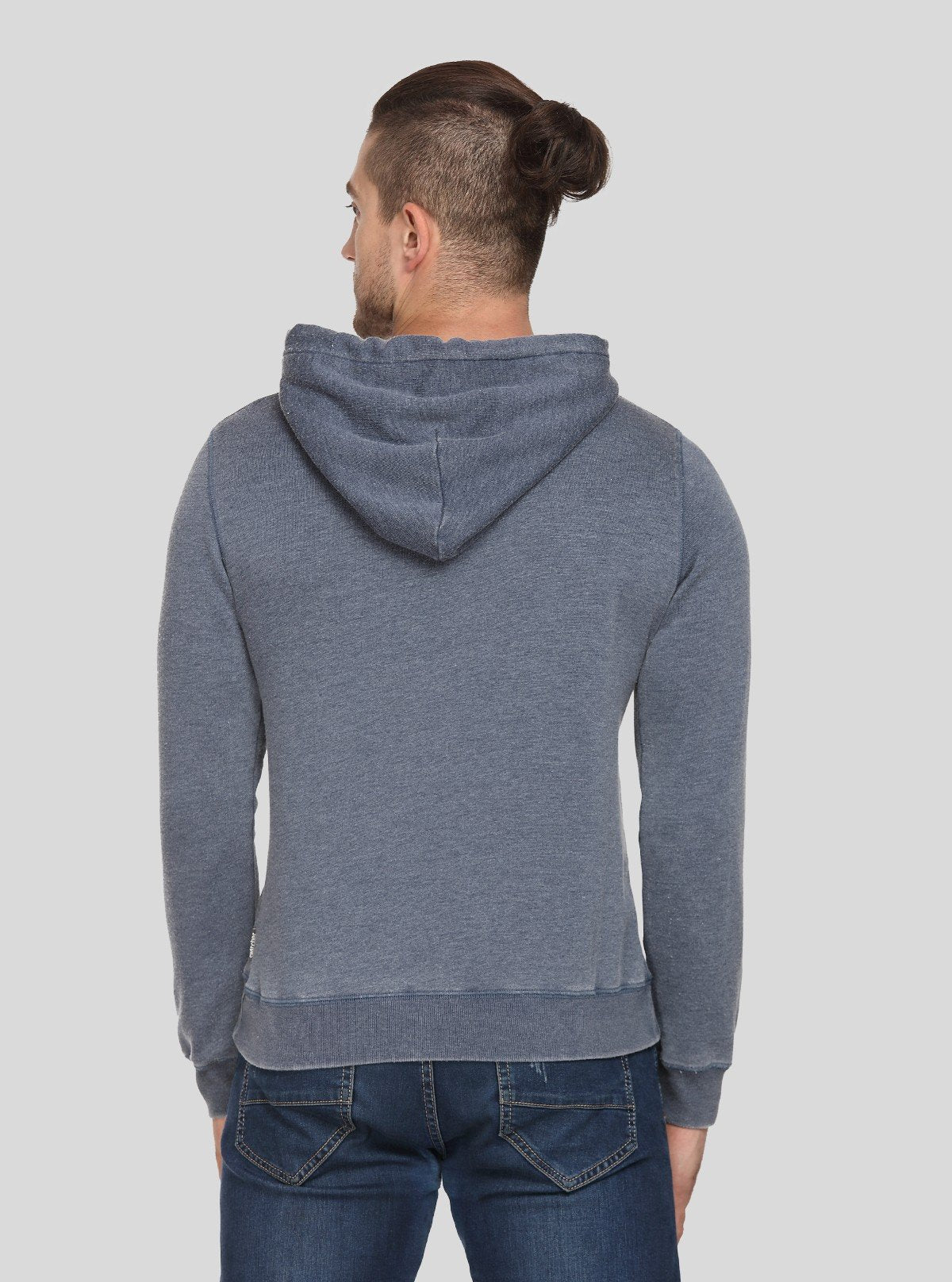 Men’s Dusted Blue Garment Dyed Sweatshirt – Vintage Tone, Modern Fit - Boer and Fitch