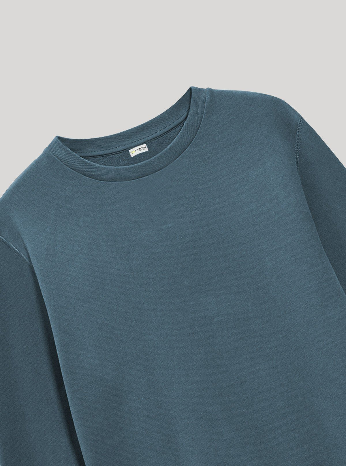 Men’s Dusty Blue Garment Dyed Sweatshirt – Soft Hue, Washed Comfort - Boer and Fitch