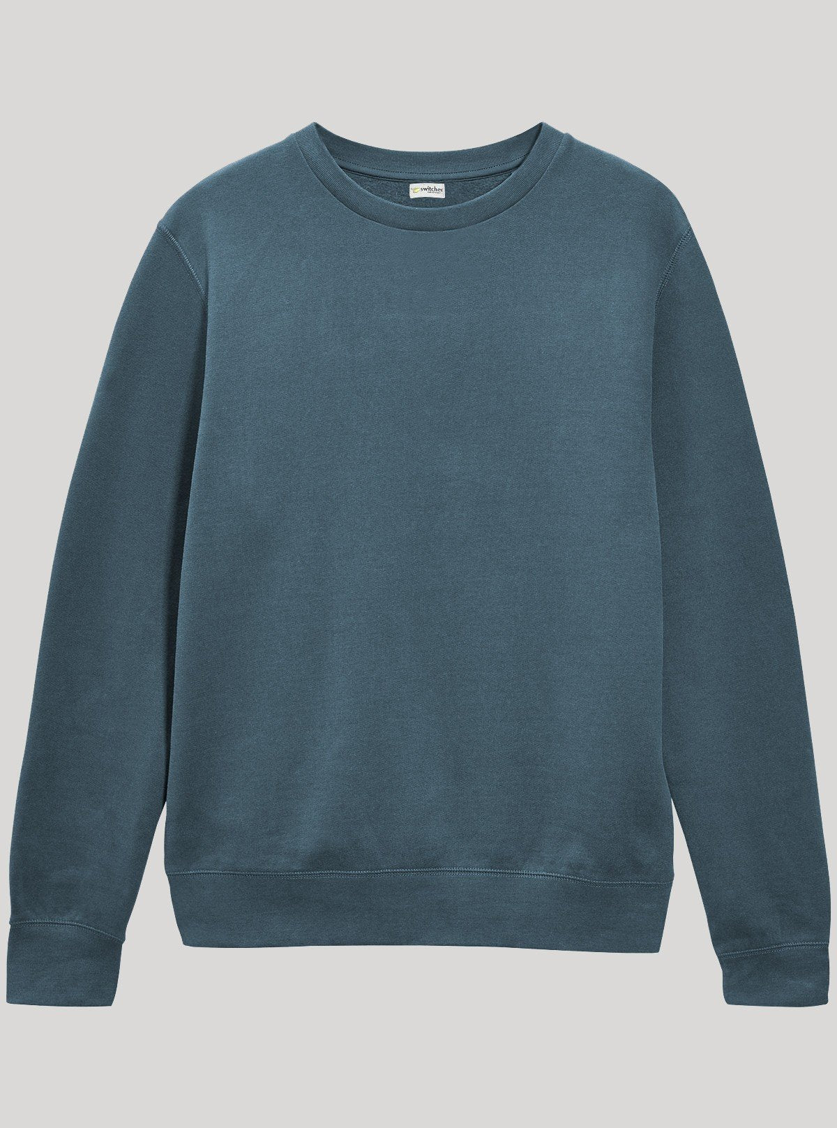 Men’s Dusty Blue Garment Dyed Sweatshirt – Soft Hue, Washed Comfort - Boer and Fitch